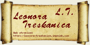 Leonora Treskanica vizit kartica
